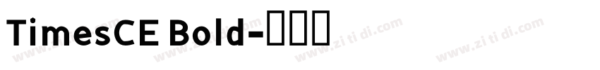 TimesCE Bold字体转换